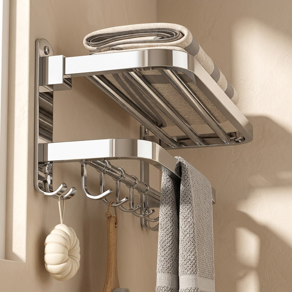 Towelturn™ Stainless Steel Folding Towel Rack