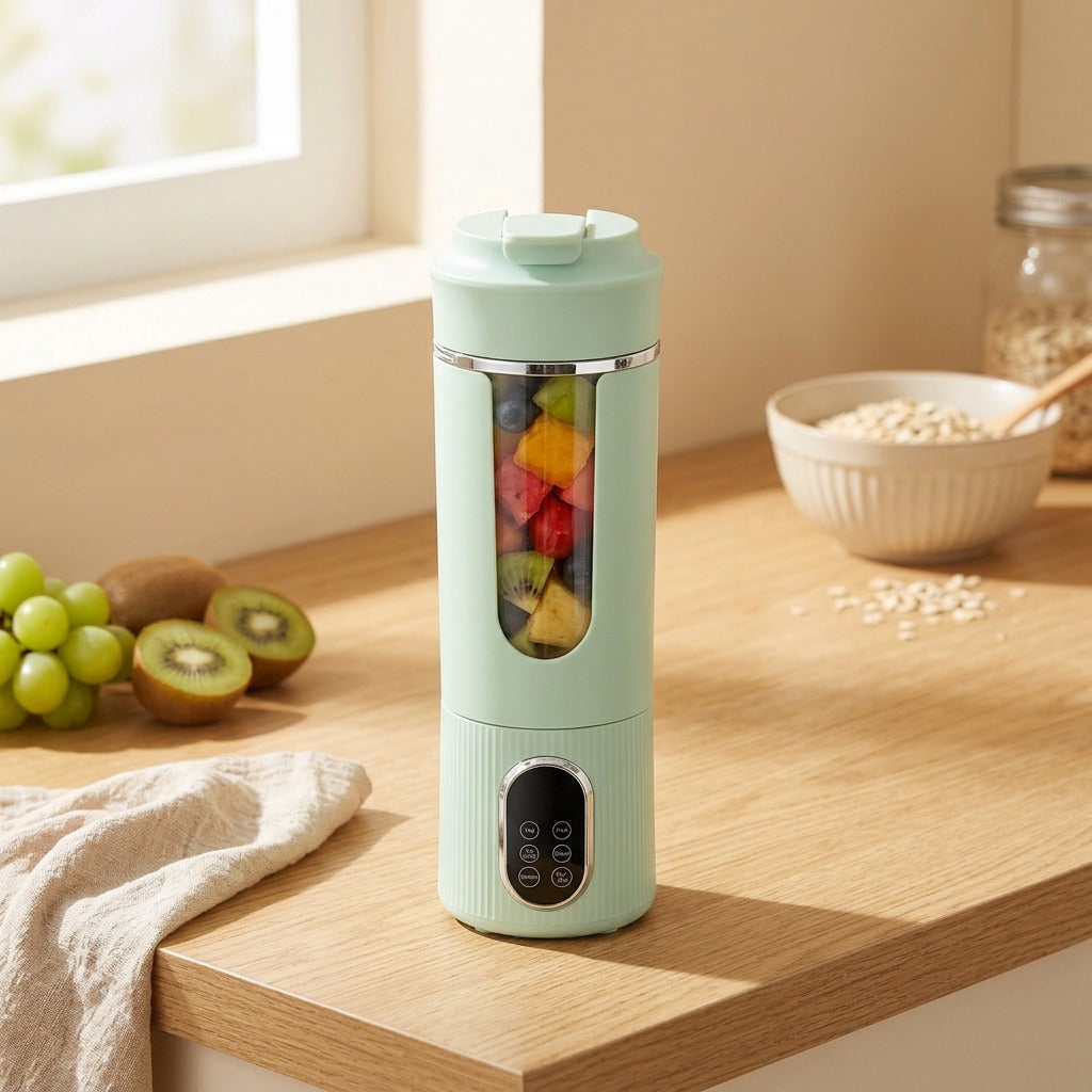 Fruitroam™ Portable Juice Machine in a calm home setting