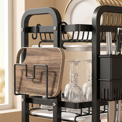 Pantrytier™ Carbon Steel Kitchen Storage Rack, material and detail close-up