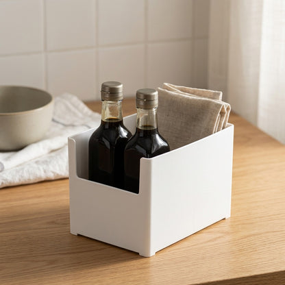 Stackbasket™ Japanese-Style Stackable Storage Basket, styled close view