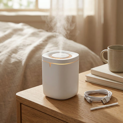 Glowmist™ USB Humidifier With Ambient Lighting, styled close view