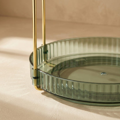 Spinstash™ Rotating PET Countertop Storage Rack, material and detail close-up