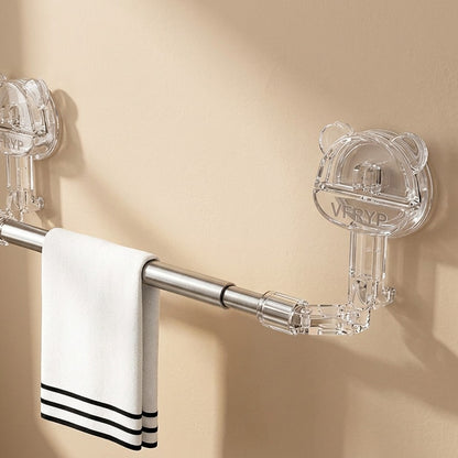 Reachrail™ Suction Cup Telescopic Towel Rack, material and detail close-up