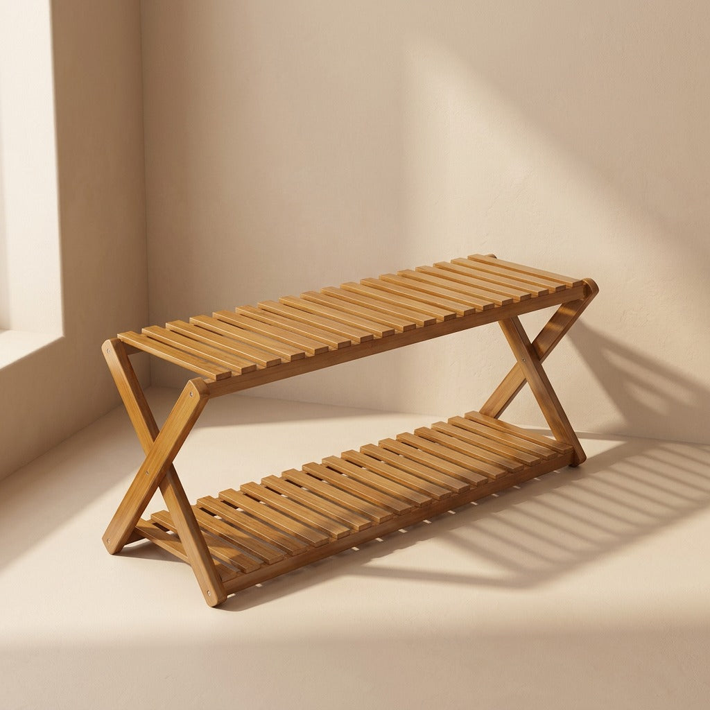 Canebloom™ Bamboo Flower Pot Rack