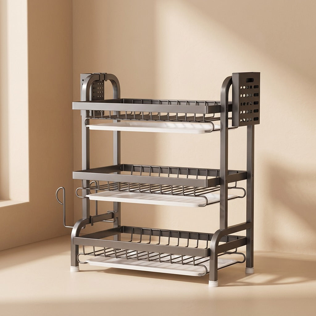 Counterdry™ Carbon Steel Countertop Dish Rack