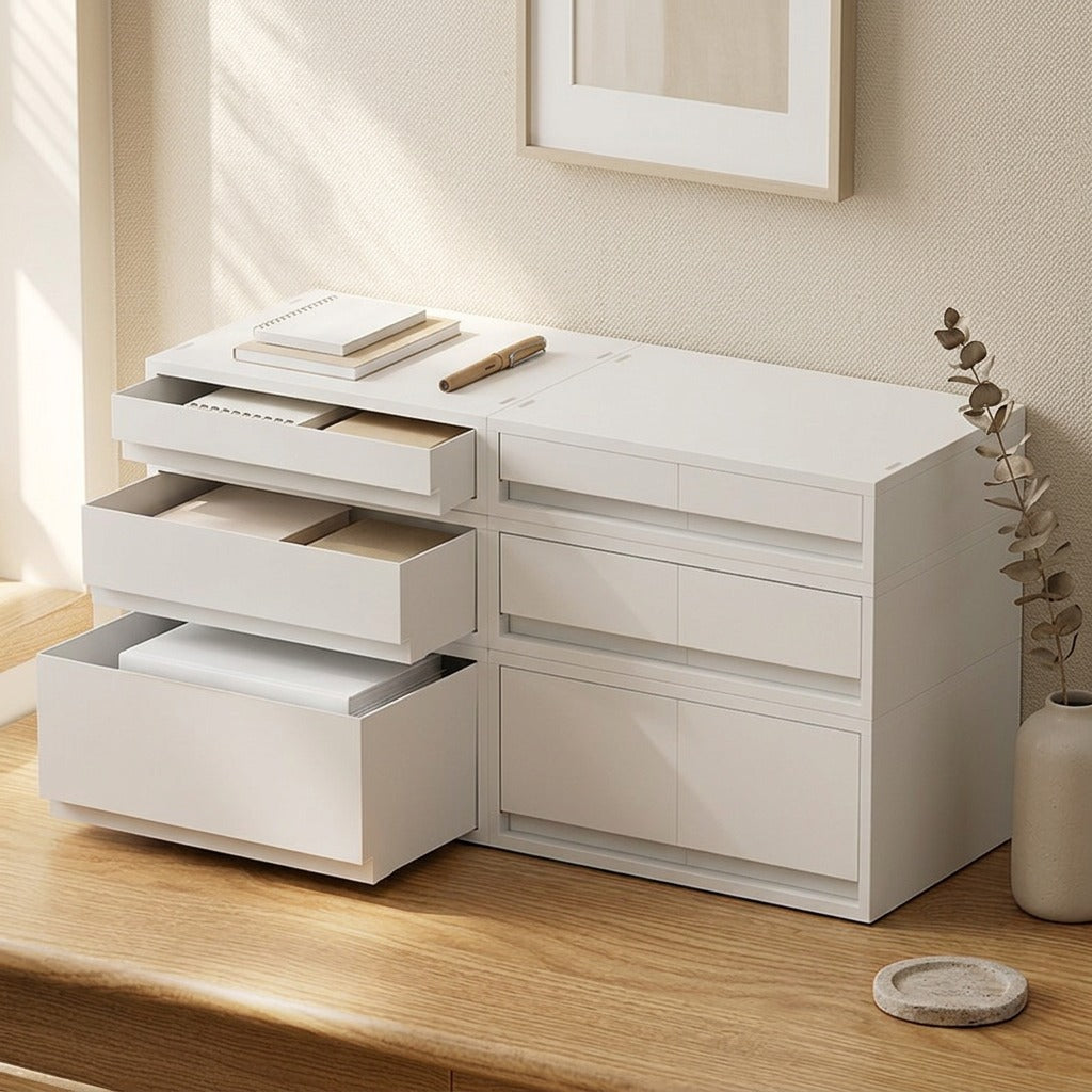 Slidebox™ Drawer-Style PP Storage Box, styled close view