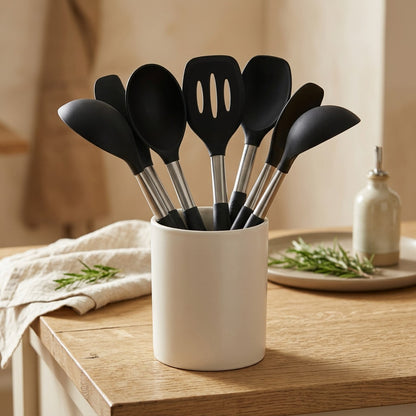 Cookbloom™ 12-Piece Silicone Kitchen Utensil Set, styled close view