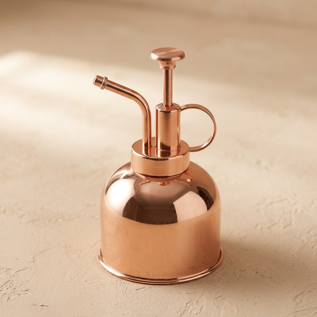 Sproutmist™ Stainless Steel Plant Spray Bottle, material and detail close-up