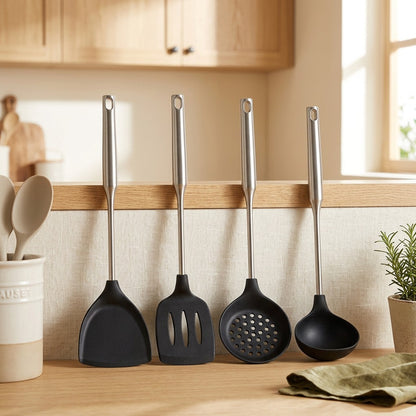 Flexwhisk™ Silicone Kitchen Utensil Kit in a calm home setting