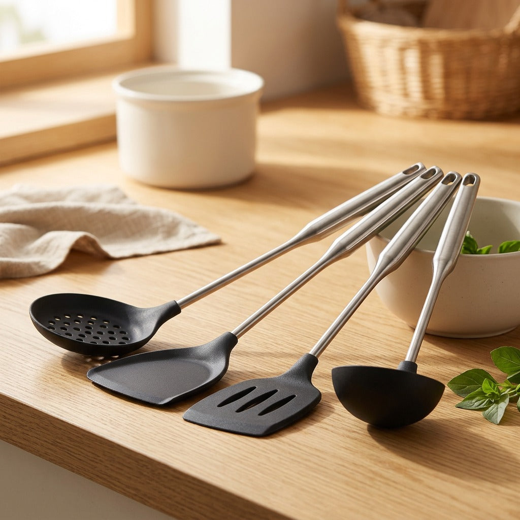 Flexwhisk™ Silicone Kitchen Utensil Kit, styled close view