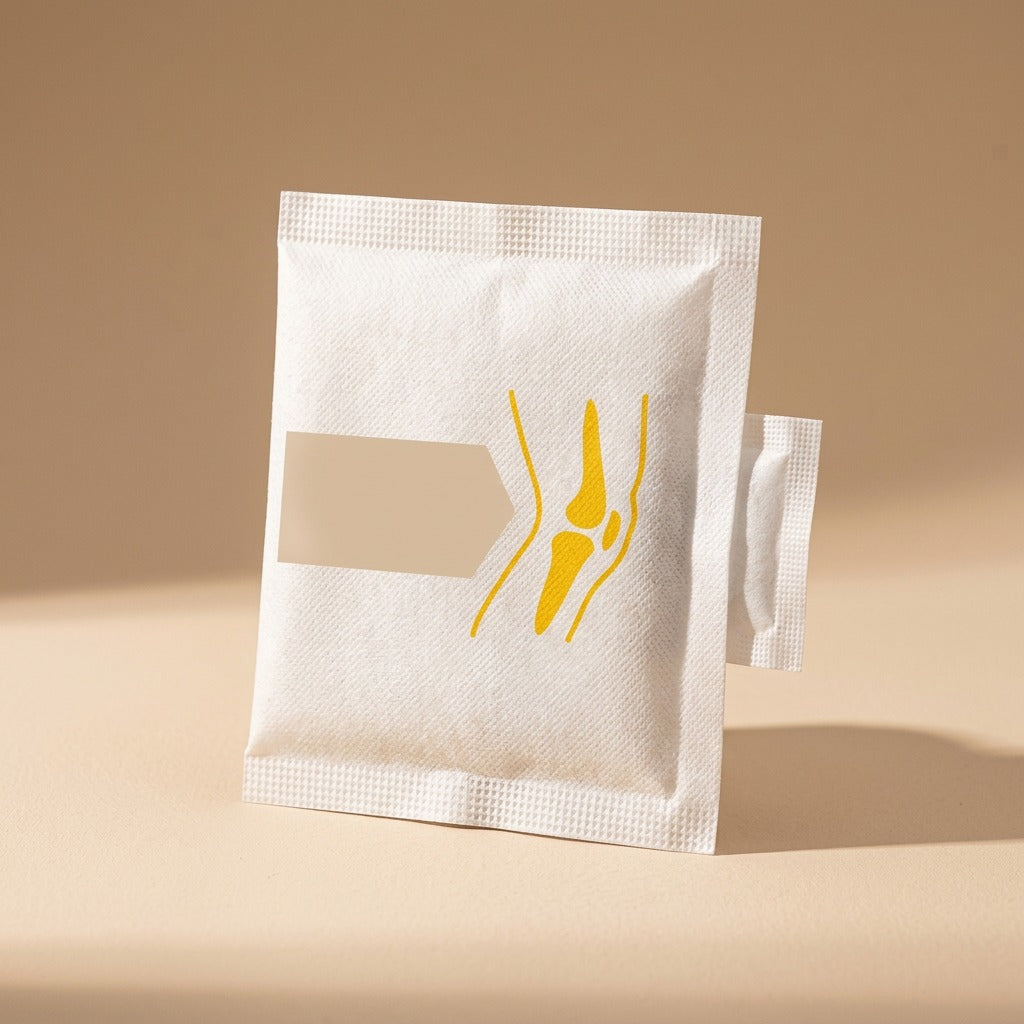 Icecalm™ Non-Woven Cooling Ice Compress Paste, material and detail close-up