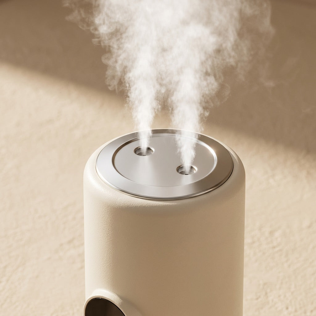 Dewglow™ Dual Spray Humidifier With Night Light, material and detail close-up
