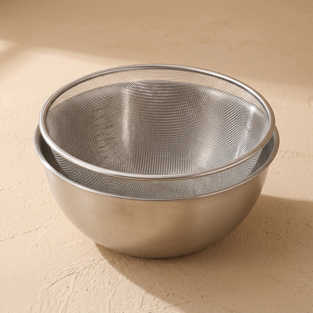 Steelwash™ 304 Stainless Steel Washing Basin, material and detail close-up