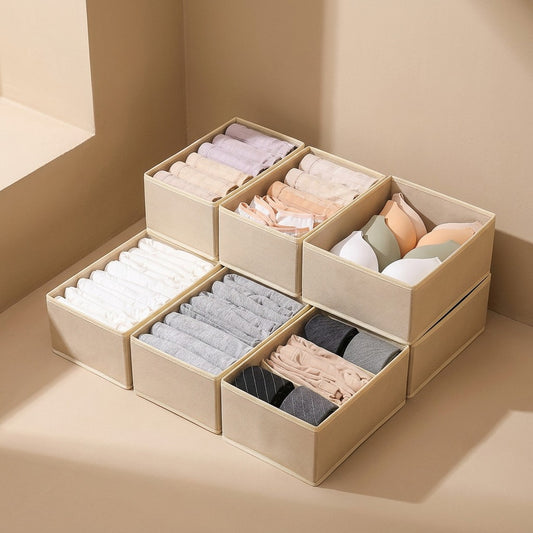 Fabricnest™ Six-Piece Fabric Storage Boxes