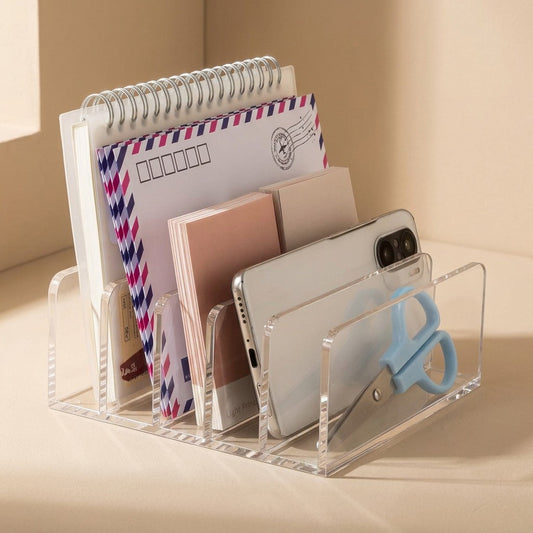 Filehaven™ Acrylic Desktop File Storage Rack
