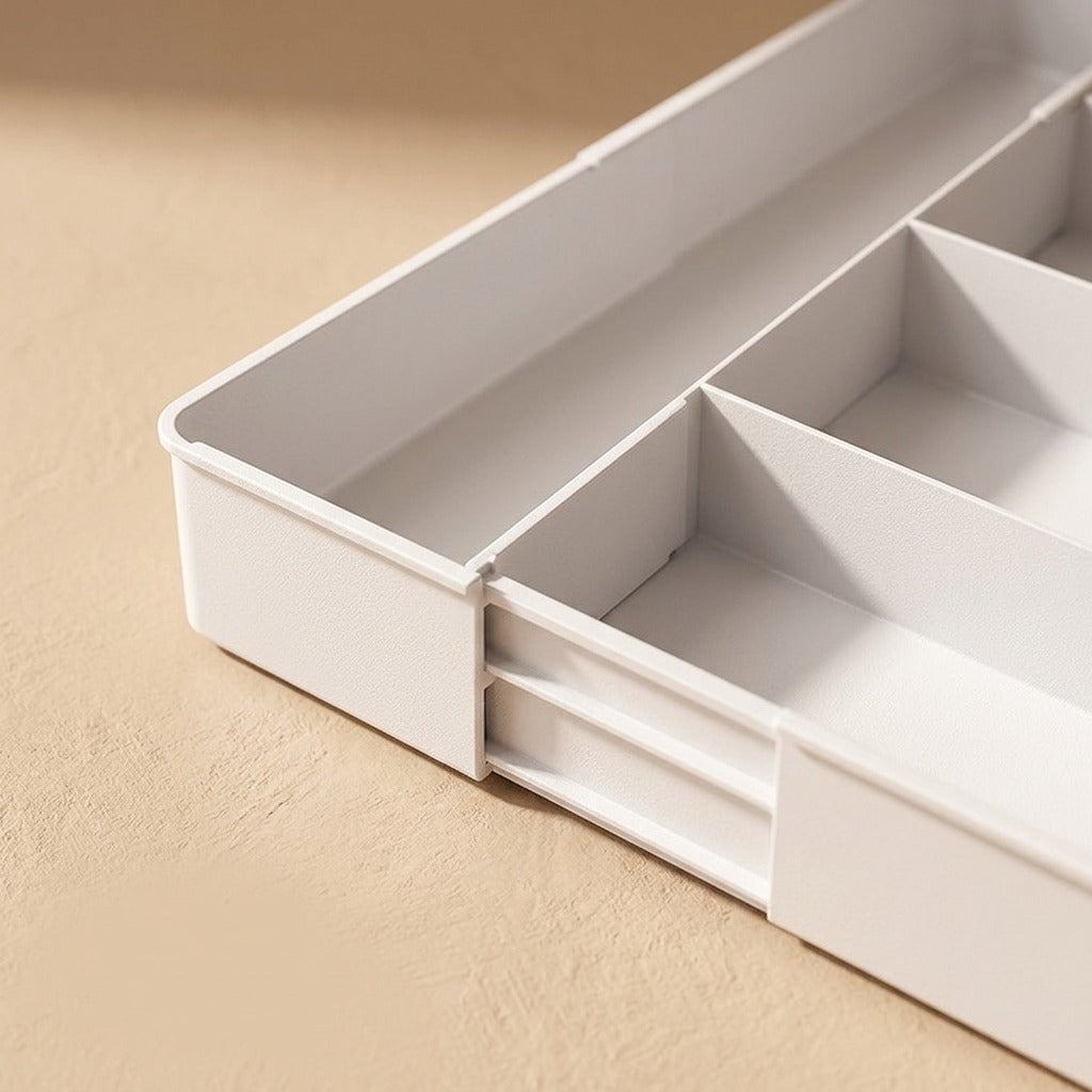 Utensilnest™ Plastic Kitchen Drawer Storage Box, material and detail close-up