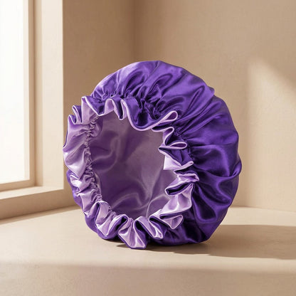 Ruffleveil™ Double-Layer Ruffle Shower Cap