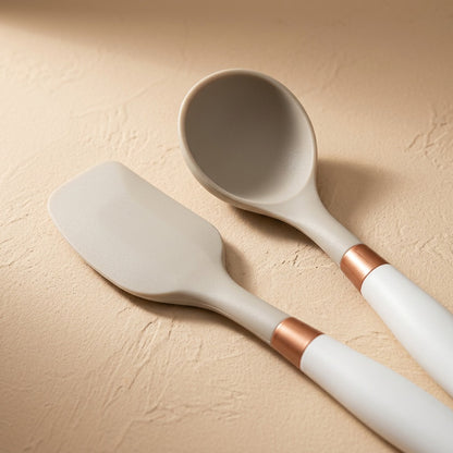 Cookcraft™ Food-Grade Silicone Kitchen Utensil Set, material and detail close-up
