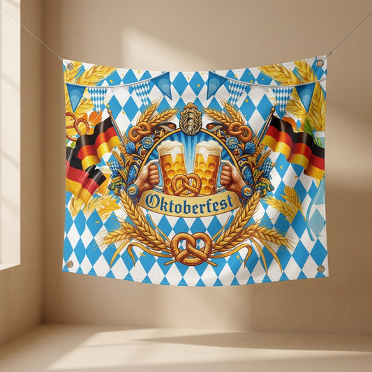 Festwave™ Oktoberfest Polyester Banner Flag