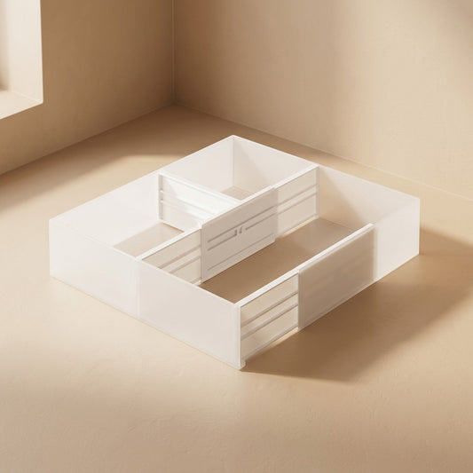 Slotsort™ White Plastic Drawer Dividers