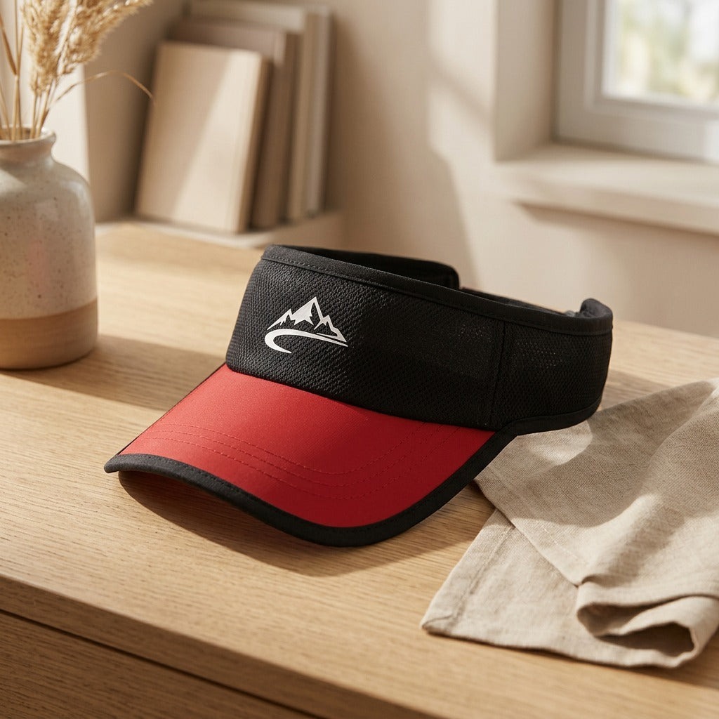 Sunmesh™ Mesh Sports Sun Protection Hat, styled close view