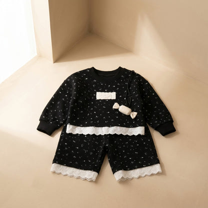 Petalplay™ Floral Toddler Sweatshirt Set