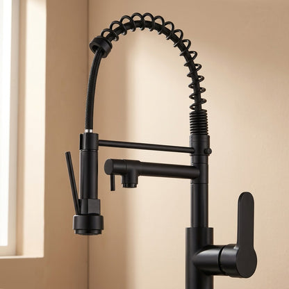 Flowglide™ Stainless Steel Pull-Out Kitchen Faucet, material and detail close-up