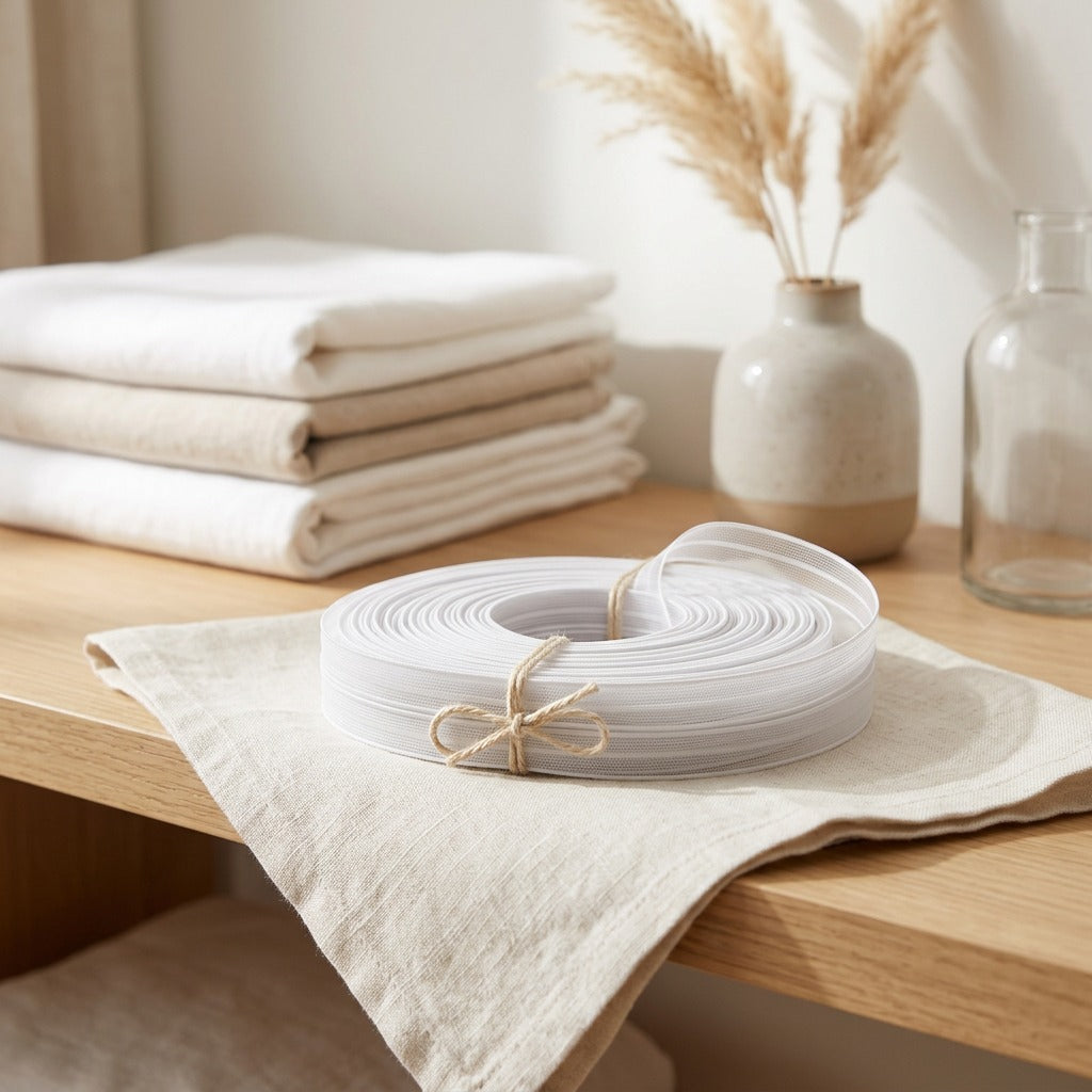 Sheerband™ Transparent Spandex Elastic Band in a calm home setting