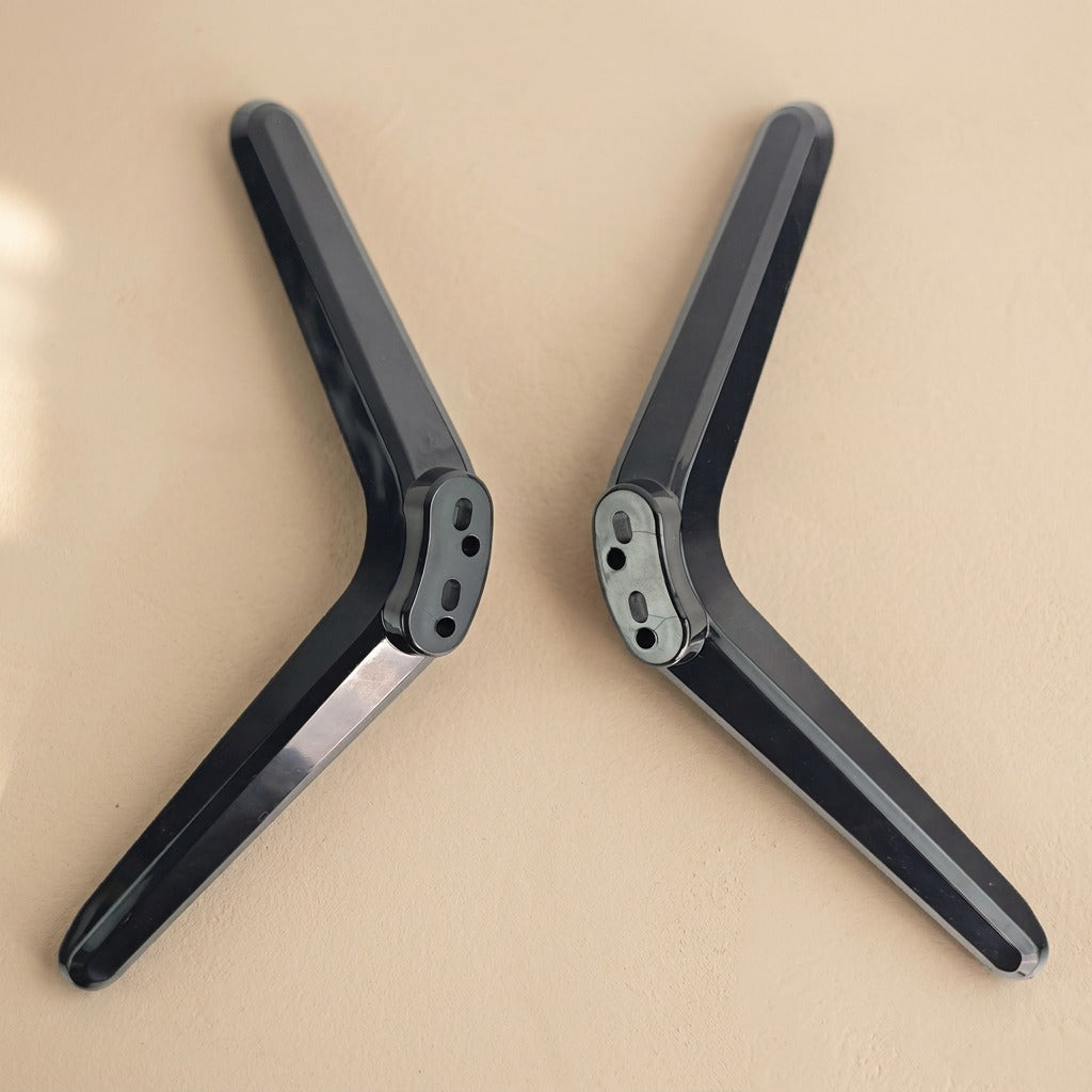 Basepair™ Plastic TV Stand Base Pair, material and detail close-up