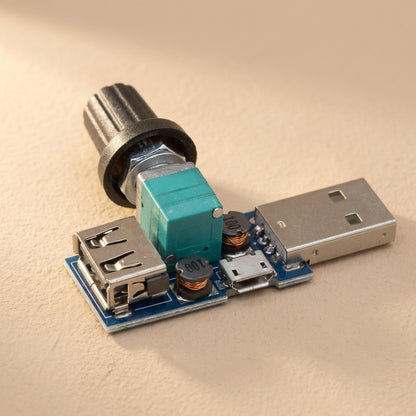 Breezetune™ USB Fan Speed Regulator, material and detail close-up