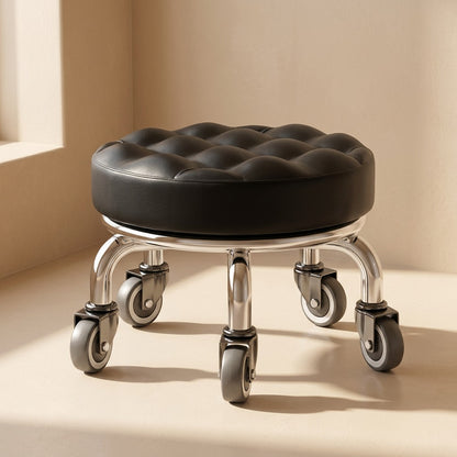 Swivelseat™ Metal Round Rolling Stool