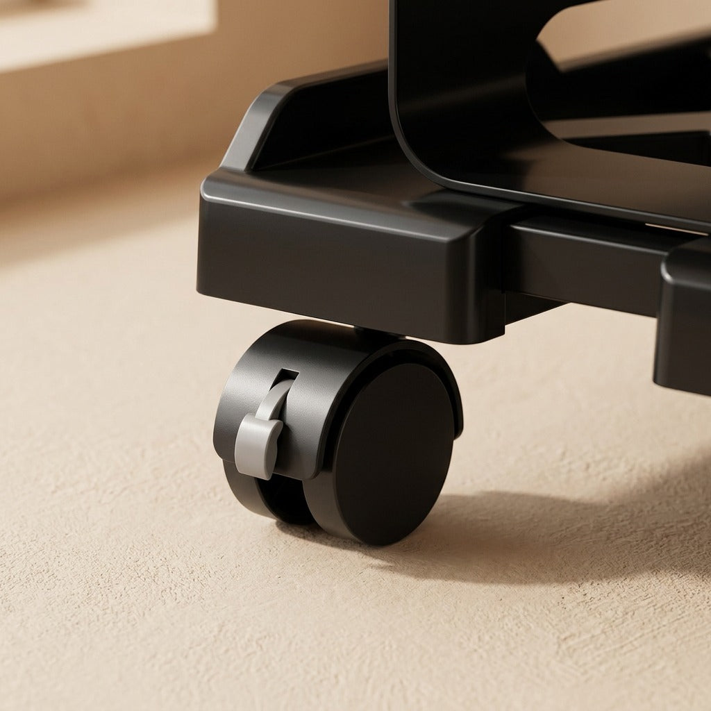 Towernest™ Plastic Computer Host Storage Rack, material and detail close-up