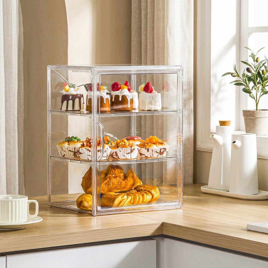 Seebox™ Transparent PET Storage Box in a calm home setting