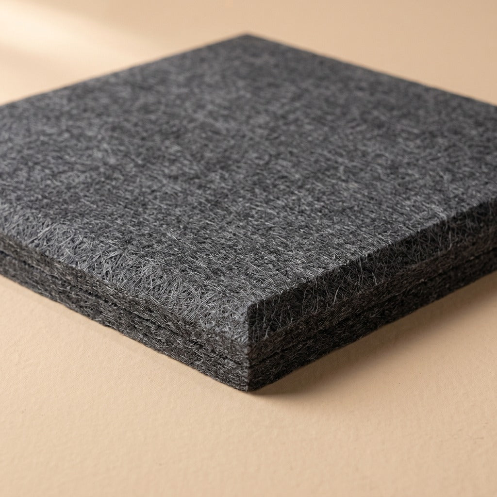 Quietweave™ Polyester Fiber Sound Insulation Board, material and detail close-up