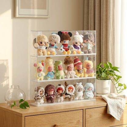 Boxhaven™ Transparent Blind Box Display Cabinet in a calm home setting