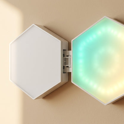 Hexaglow™ Hexagonal LED Atmosphere Light, material and detail close-up