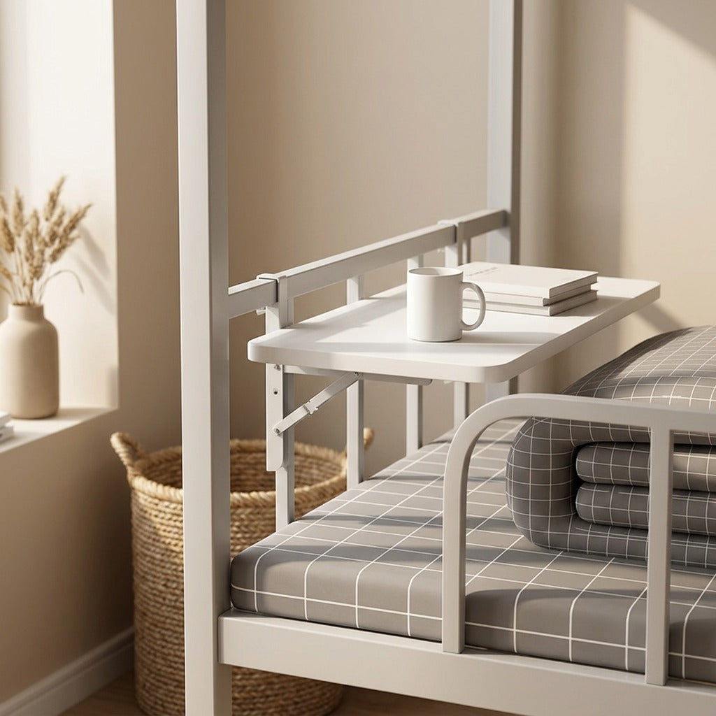 Bedboard™ Foldable Board Bunk Bed Table, styled close view