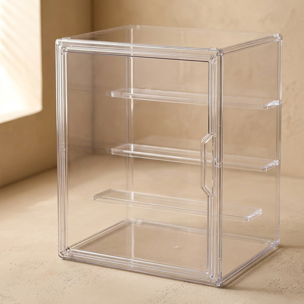 Figvault™ PET Blind Box Display Case, material and detail close-up