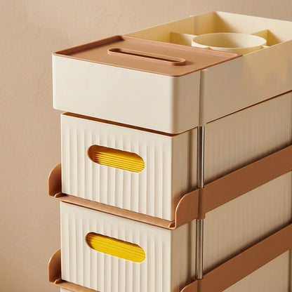 Tiershelf™ Plastic Desk Storage Rack, material and detail close-up