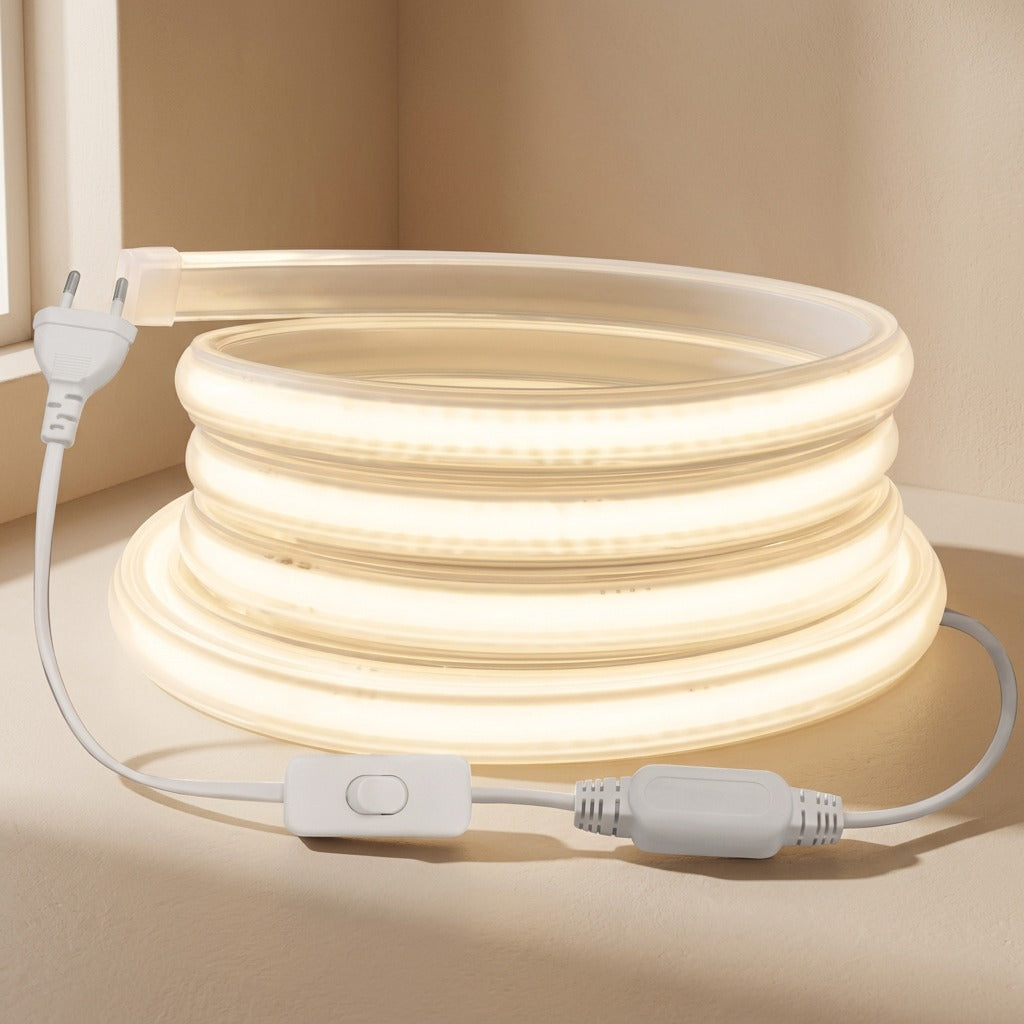 Plugshine™ COB LED Light Strip With European Plug