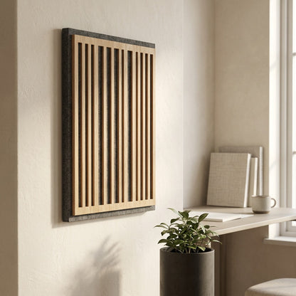Hushfelt™ Polyester Fiber Acoustic Wall Panels, styled close view