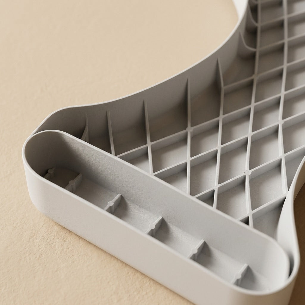 Stepnest™ PP Toilet Footstool, material and detail close-up