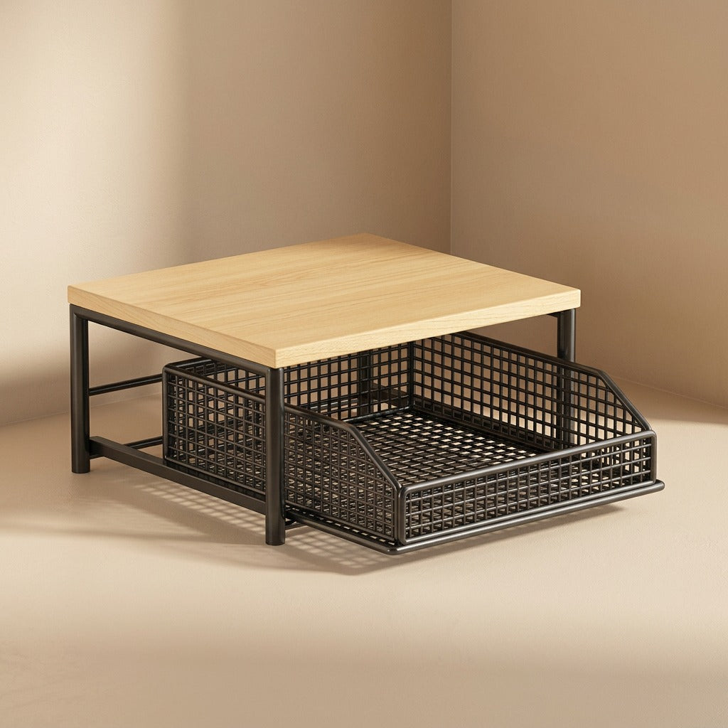 Printperch™ Metal Desktop Printer Stand Storage Rack