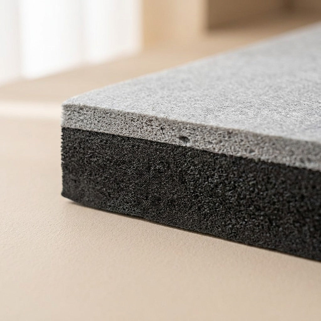 Hushpatch™ Self-Adhesive Sound Insulation Cotton, material and detail close-up
