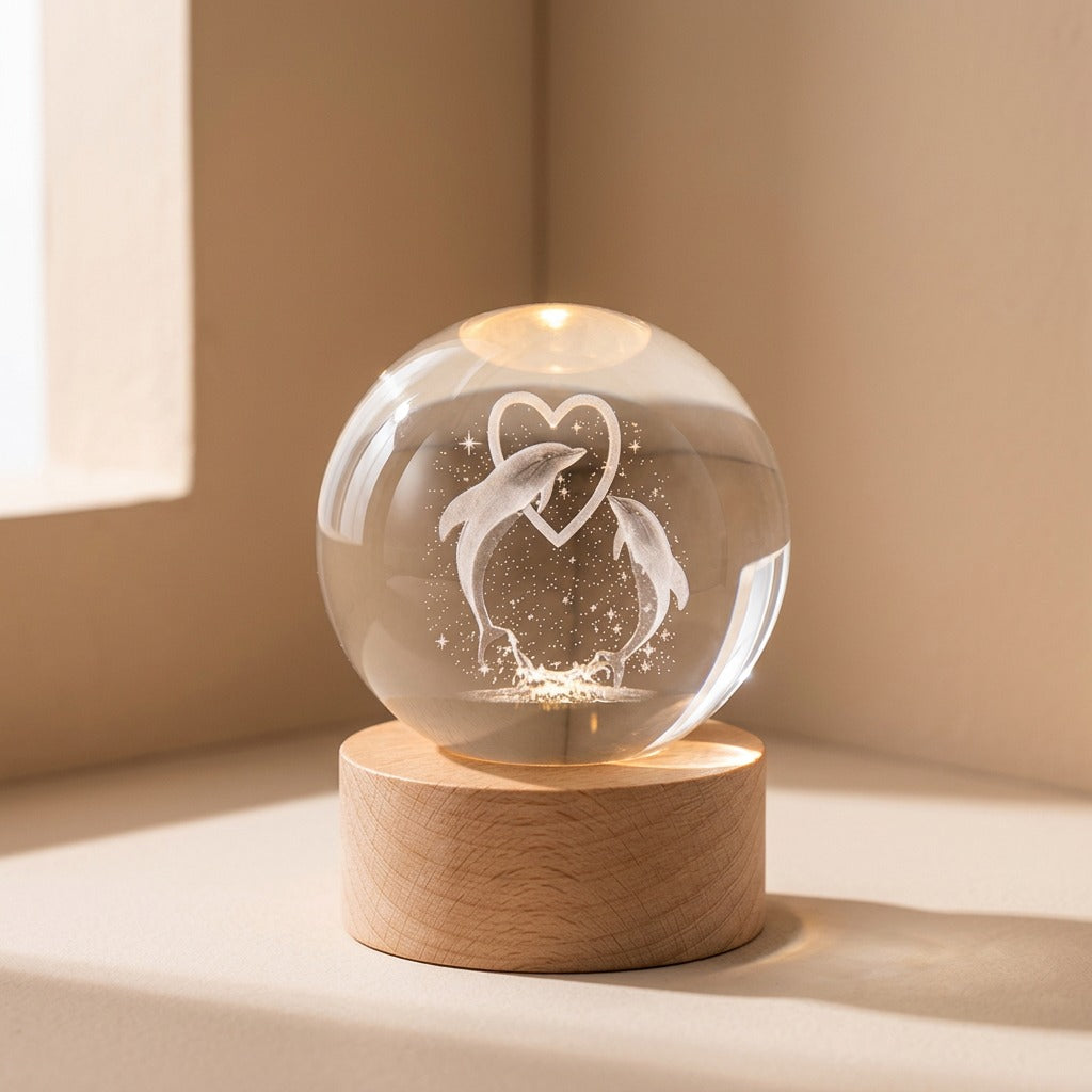Starbeam™ White Crystal Ball Night Light