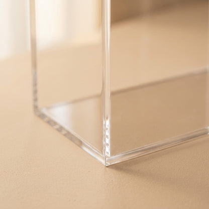 Clearstore™ Transparent Acrylic Storage Box, material and detail close-up
