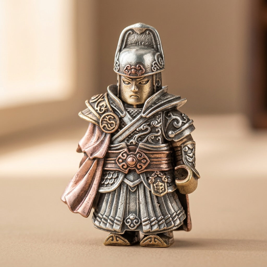 Brassplay™ Big Player Series Brass Desktop Decoration, material and detail close-up