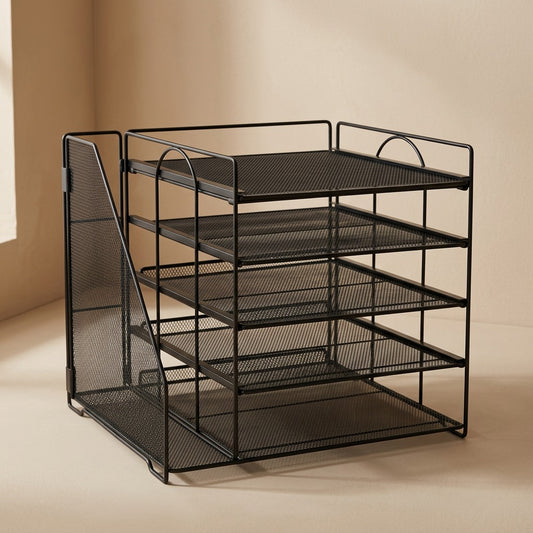 Tierfile™ 5-Tier Metal File Rack