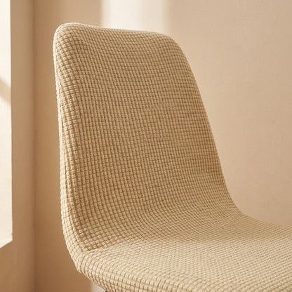 Squareseat™ Square Chemical Fiber Dining Chair Cover, material and detail close-up