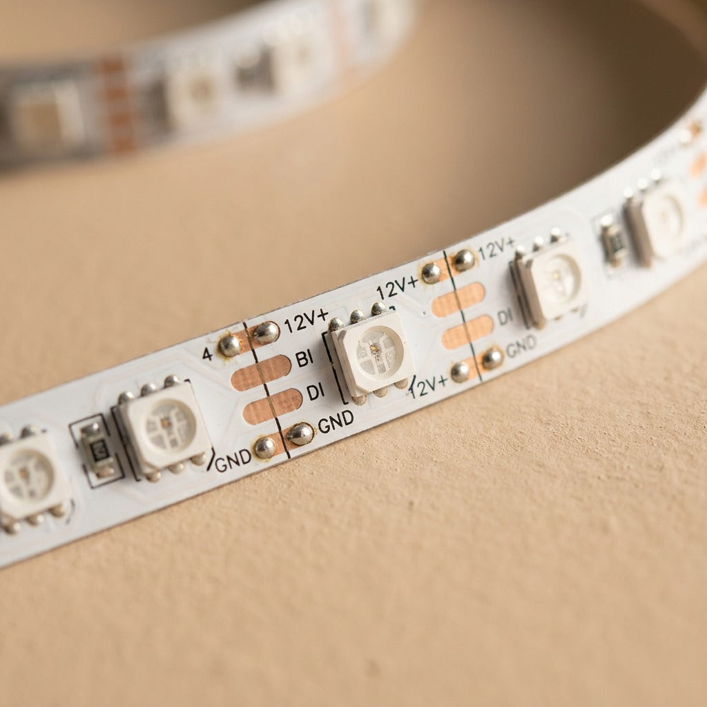 Voltstripe™ 12V RGB LED Light Strip, material and detail close-up